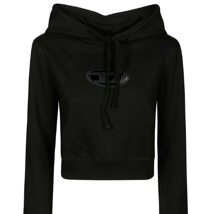 Cettire: Diesel F-Slimmy-Hood-Od Cut-Out Oval D Logo Hoodie