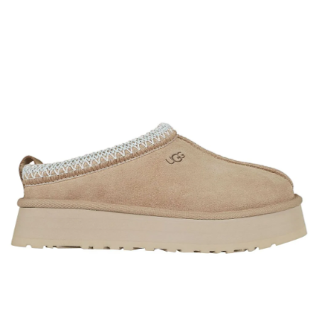 Cettire: UGG Tazz Logo Embossed Platform Slippers